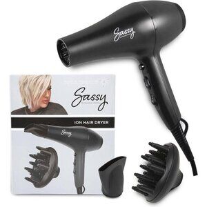 Sassy Ceramic Ion Hair Dryer, 1875-Watt Salon Dryer